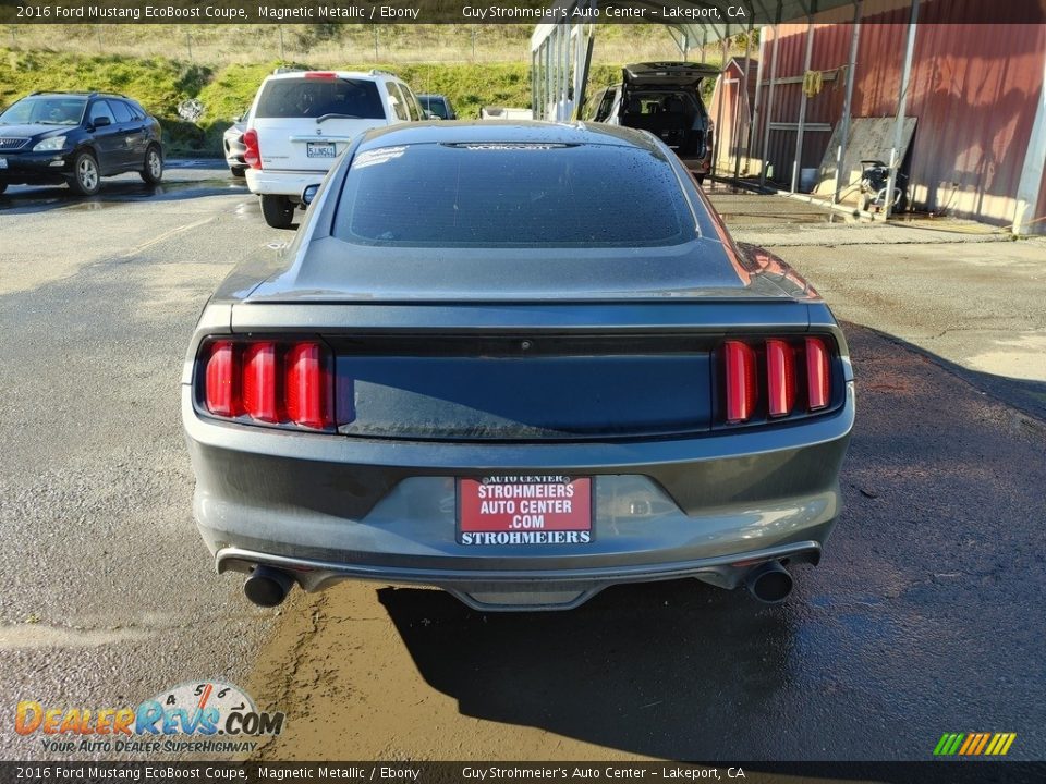 2016 Ford Mustang EcoBoost Coupe Magnetic Metallic / Ebony Photo #7