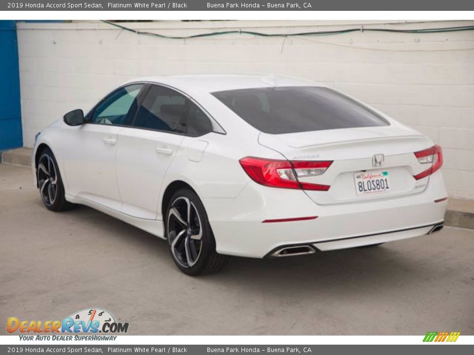 2019 Honda Accord Sport Sedan Platinum White Pearl / Black Photo #2