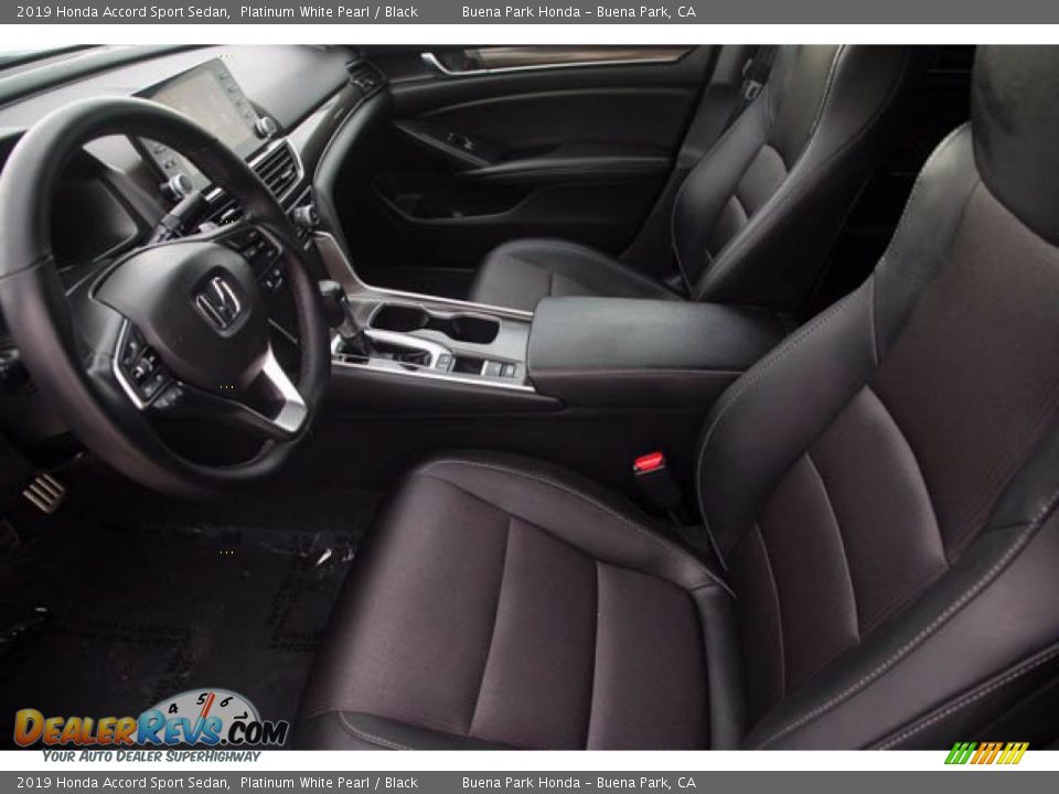 2019 Honda Accord Sport Sedan Platinum White Pearl / Black Photo #3