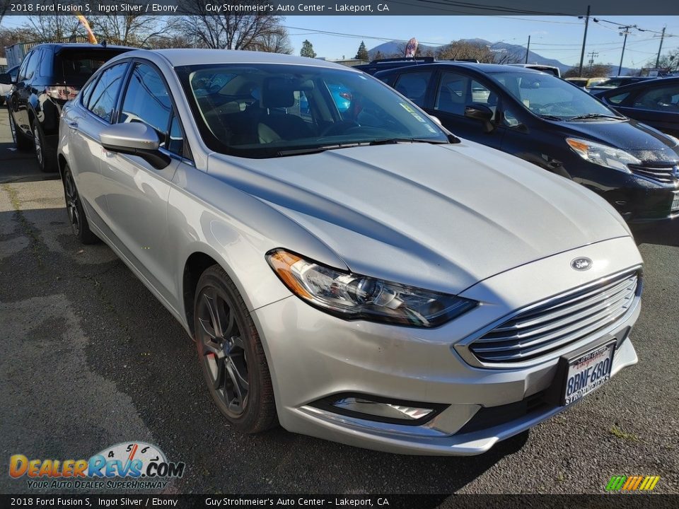 2018 Ford Fusion S Ingot Silver / Ebony Photo #1