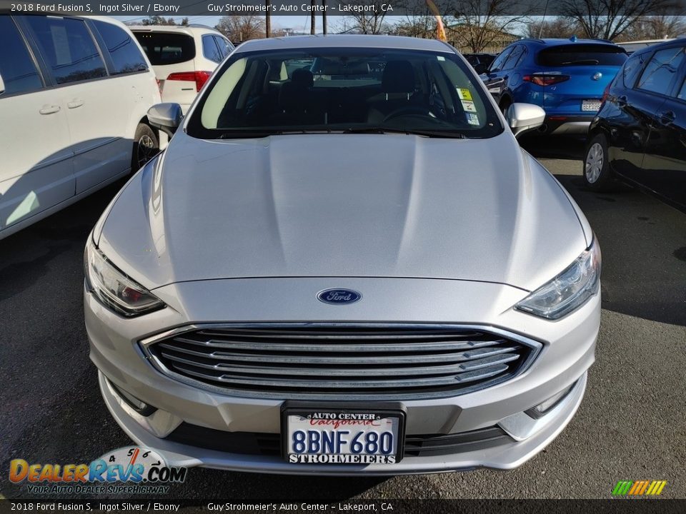 2018 Ford Fusion S Ingot Silver / Ebony Photo #2