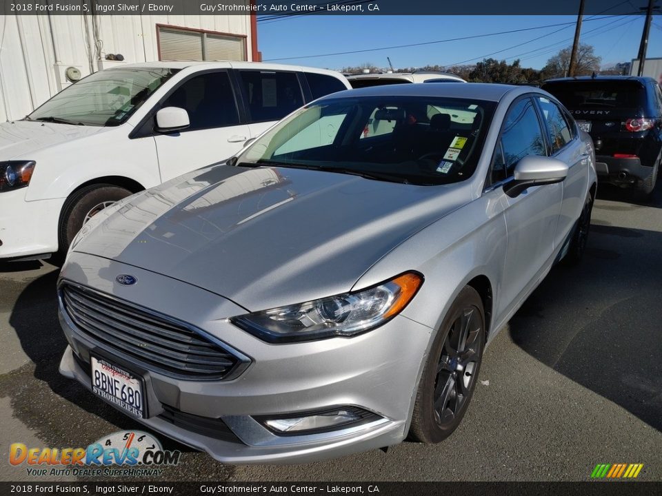 2018 Ford Fusion S Ingot Silver / Ebony Photo #3