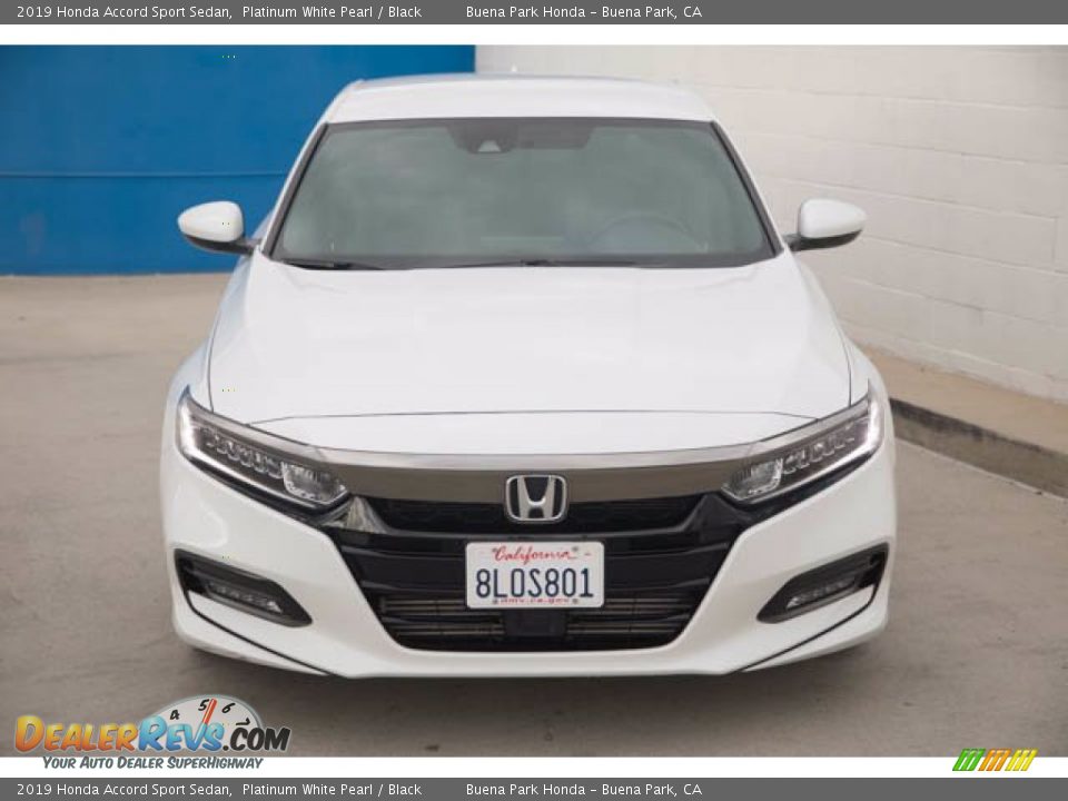 2019 Honda Accord Sport Sedan Platinum White Pearl / Black Photo #7