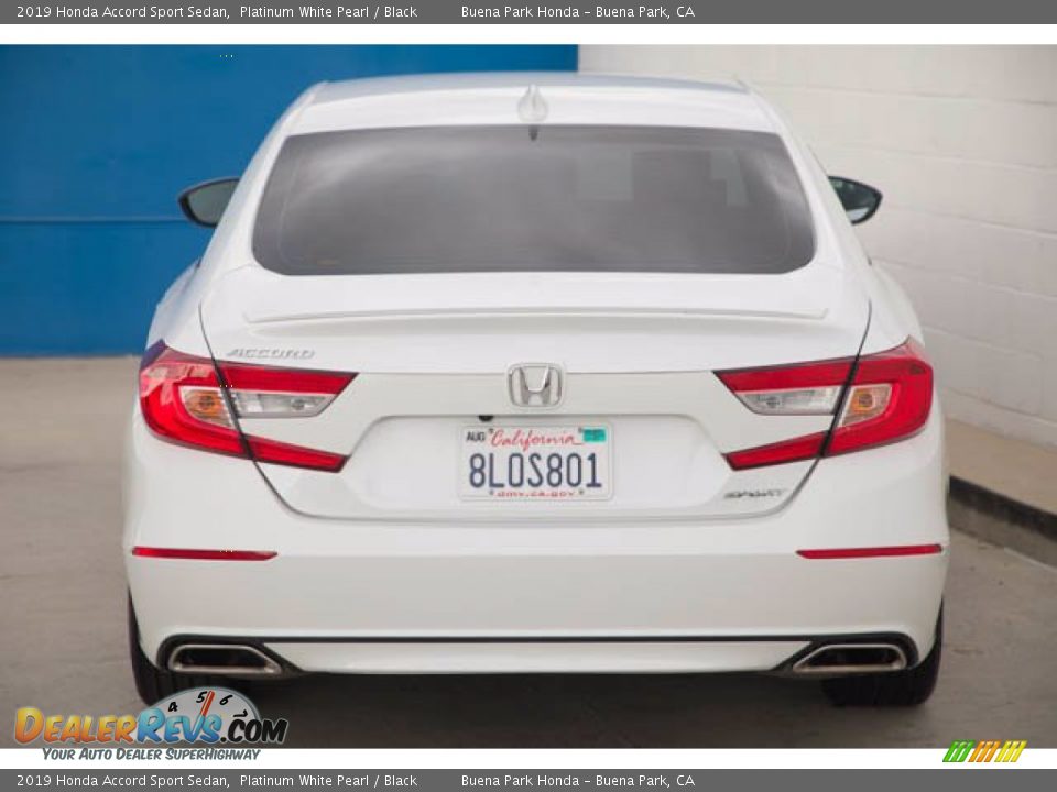2019 Honda Accord Sport Sedan Platinum White Pearl / Black Photo #9