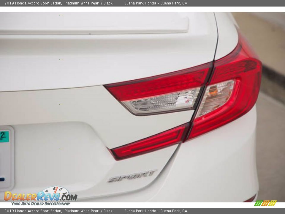 2019 Honda Accord Sport Sedan Platinum White Pearl / Black Photo #11