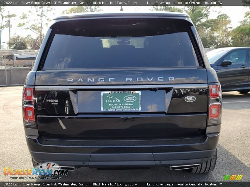 2022 Land Rover Range Rover HSE Westminster Santorini Black Metallic / Ebony/Ebony Photo #7