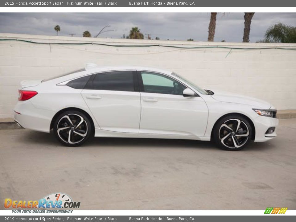 2019 Honda Accord Sport Sedan Platinum White Pearl / Black Photo #12