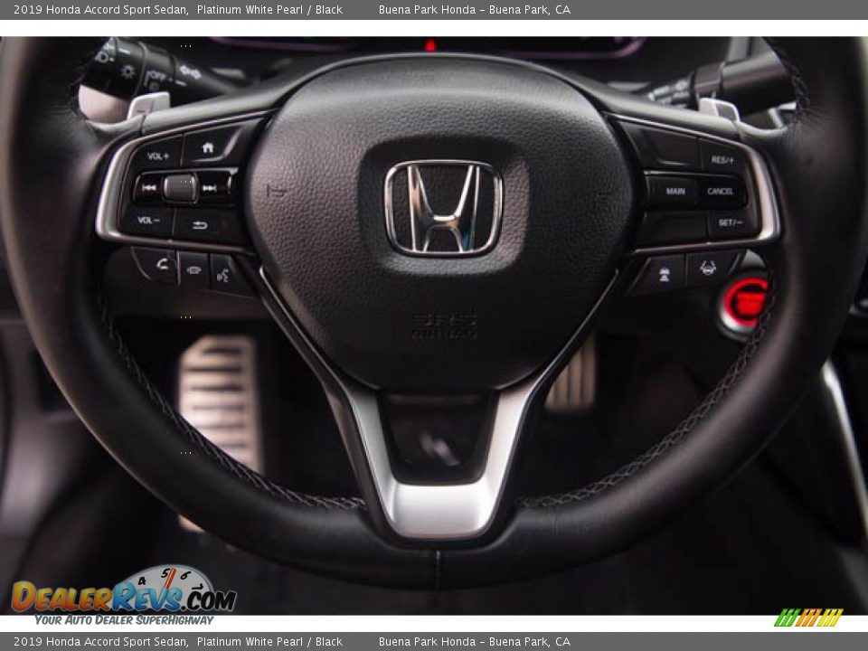 2019 Honda Accord Sport Sedan Platinum White Pearl / Black Photo #13
