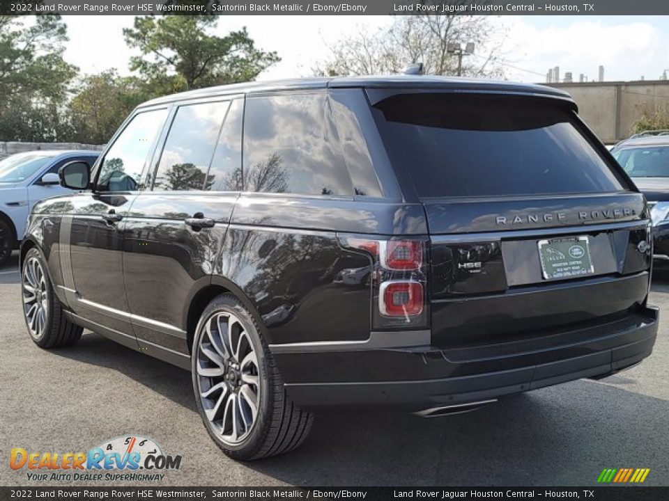 2022 Land Rover Range Rover HSE Westminster Santorini Black Metallic / Ebony/Ebony Photo #10