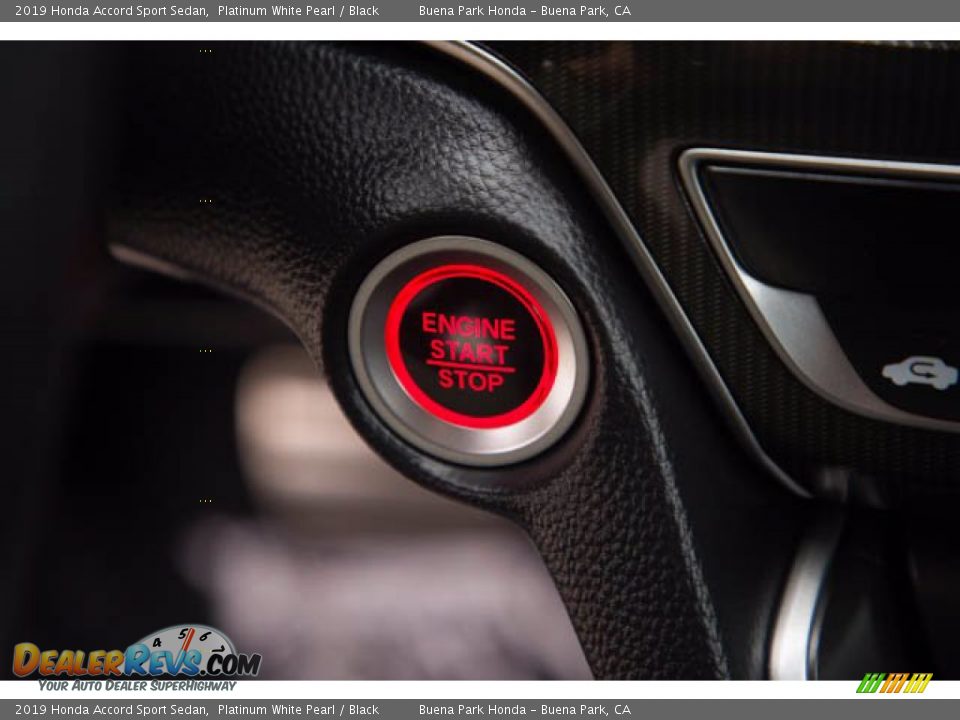 2019 Honda Accord Sport Sedan Platinum White Pearl / Black Photo #16