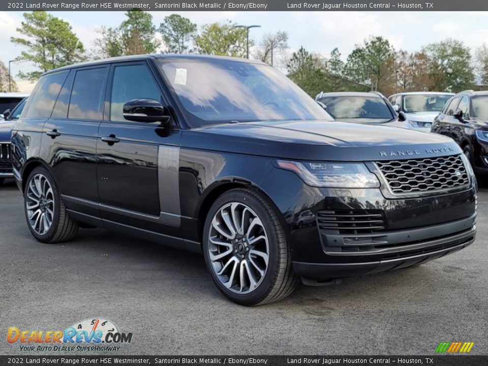 Santorini Black Metallic 2022 Land Rover Range Rover HSE Westminster Photo #12