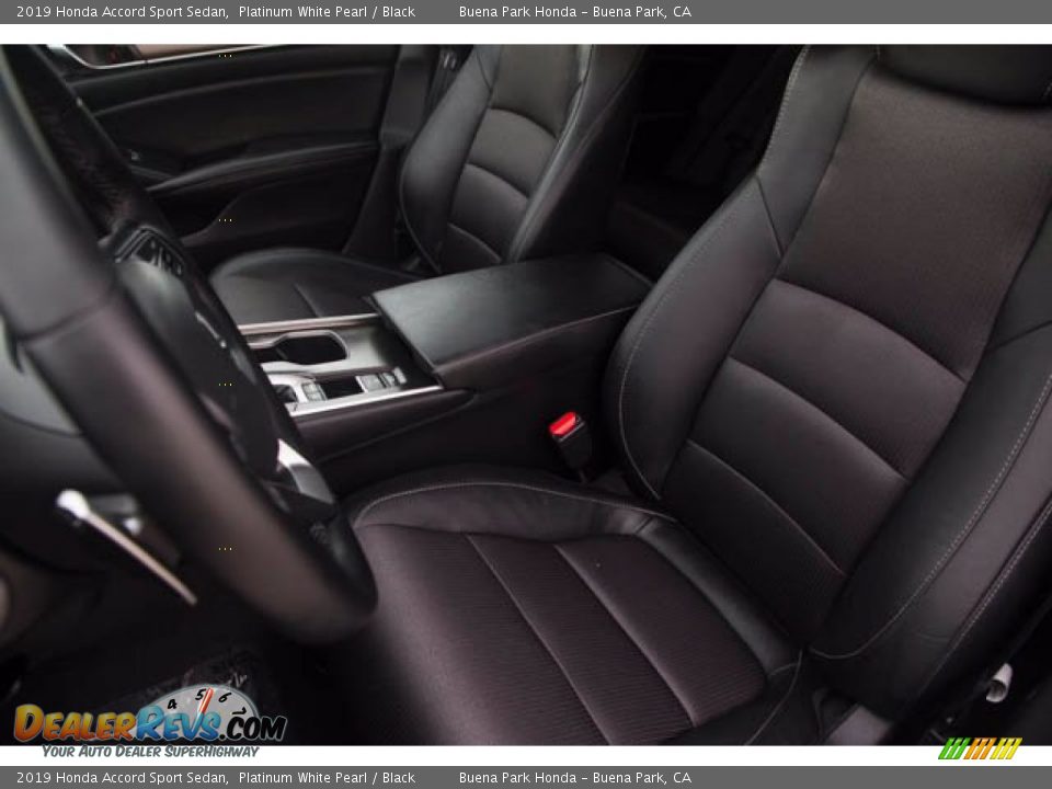 2019 Honda Accord Sport Sedan Platinum White Pearl / Black Photo #18