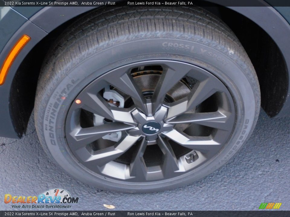 2022 Kia Sorento X-Line SX Prestige AWD Aruba Green / Rust Photo #10