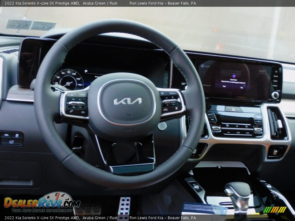 2022 Kia Sorento X-Line SX Prestige AWD Aruba Green / Rust Photo #13