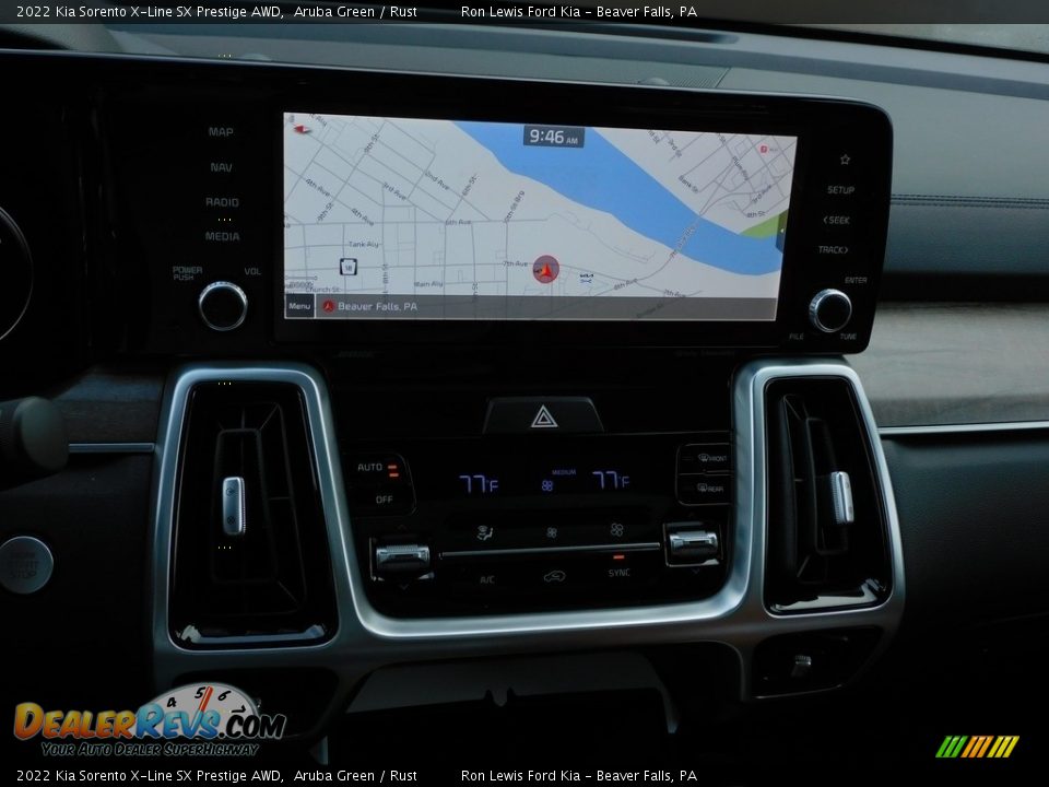 2022 Kia Sorento X-Line SX Prestige AWD Aruba Green / Rust Photo #16