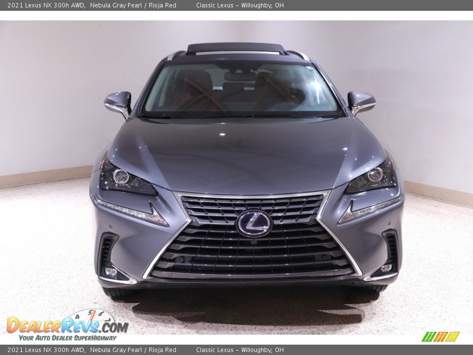 2021 Lexus NX 300h AWD Nebula Gray Pearl / Rioja Red Photo #2