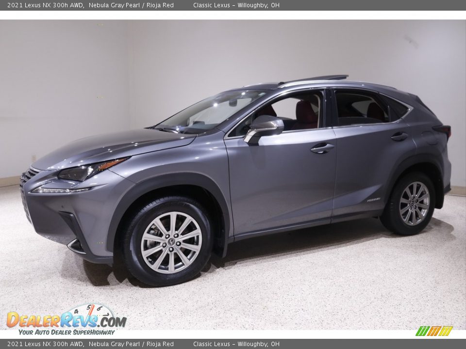 Front 3/4 View of 2021 Lexus NX 300h AWD Photo #3
