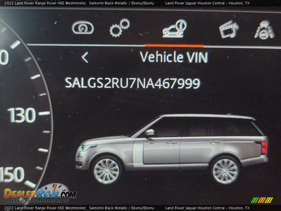 2022 Land Rover Range Rover HSE Westminster Santorini Black Metallic / Ebony/Ebony Photo #30