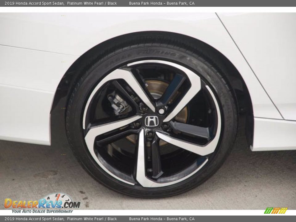 2019 Honda Accord Sport Sedan Platinum White Pearl / Black Photo #34