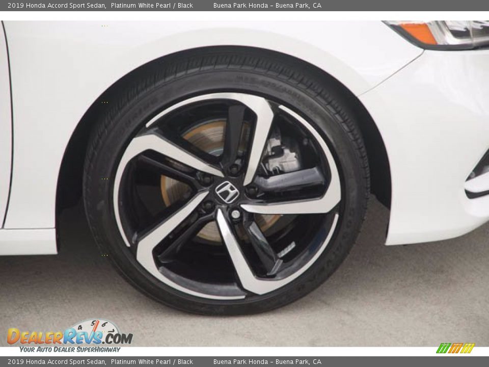 2019 Honda Accord Sport Sedan Platinum White Pearl / Black Photo #35