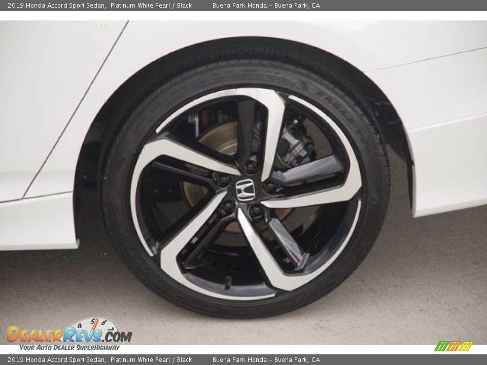 2019 Honda Accord Sport Sedan Platinum White Pearl / Black Photo #36