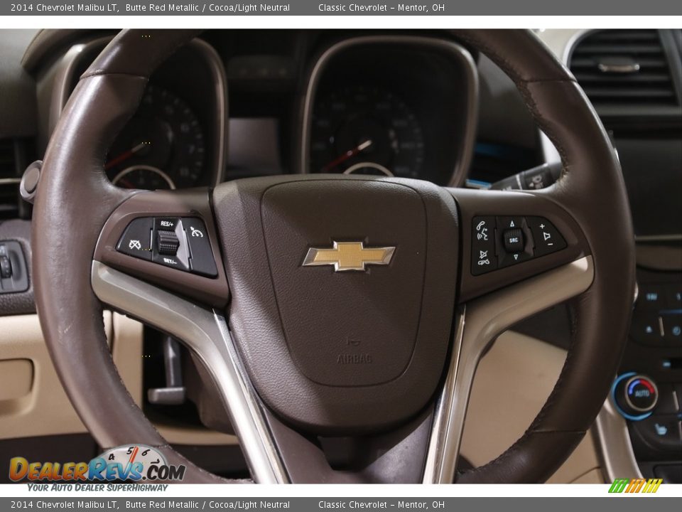 2014 Chevrolet Malibu LT Butte Red Metallic / Cocoa/Light Neutral Photo #7