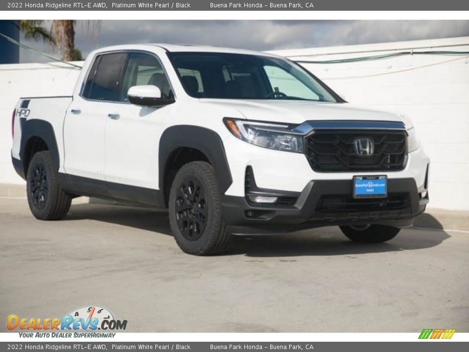 2022 Honda Ridgeline RTL-E AWD Platinum White Pearl / Black Photo #1