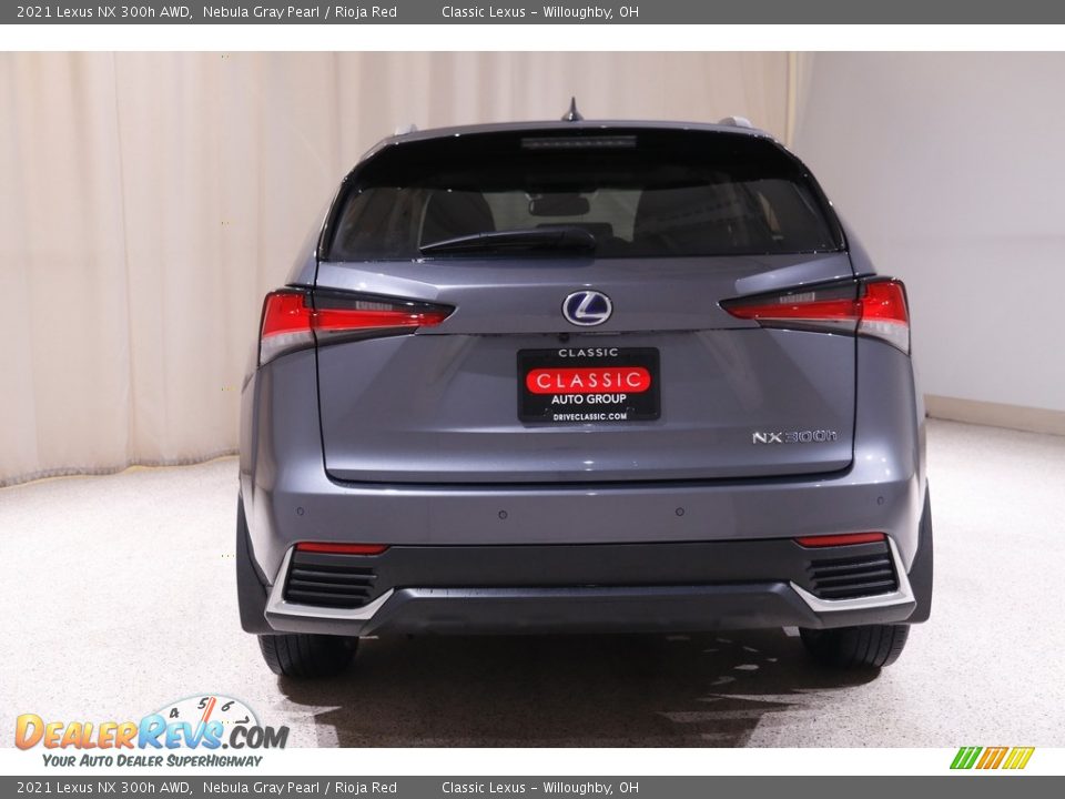 2021 Lexus NX 300h AWD Nebula Gray Pearl / Rioja Red Photo #19