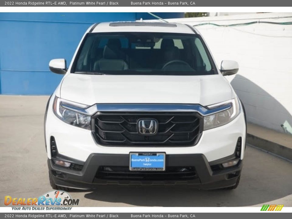 2022 Honda Ridgeline RTL-E AWD Platinum White Pearl / Black Photo #3