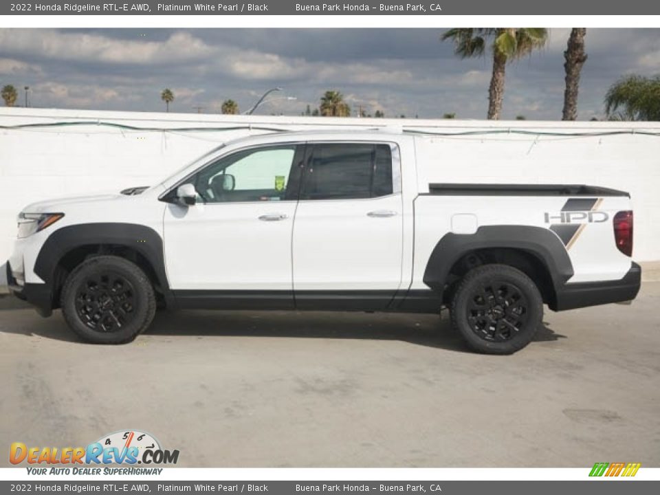 2022 Honda Ridgeline RTL-E AWD Platinum White Pearl / Black Photo #4