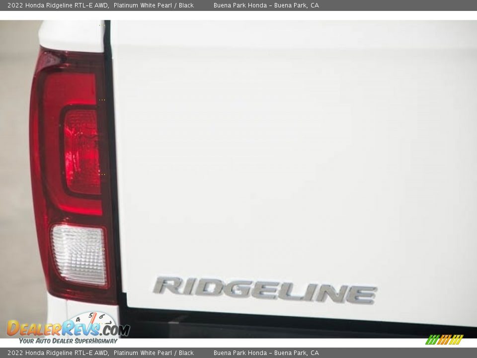 2022 Honda Ridgeline RTL-E AWD Platinum White Pearl / Black Photo #7