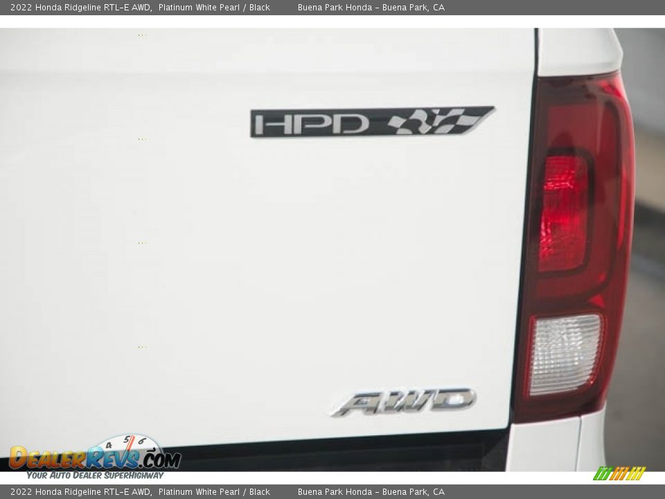2022 Honda Ridgeline RTL-E AWD Platinum White Pearl / Black Photo #8
