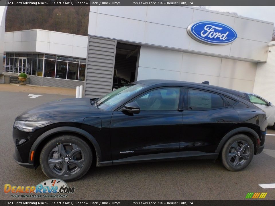 Shadow Black 2021 Ford Mustang Mach-E Select eAWD Photo #6
