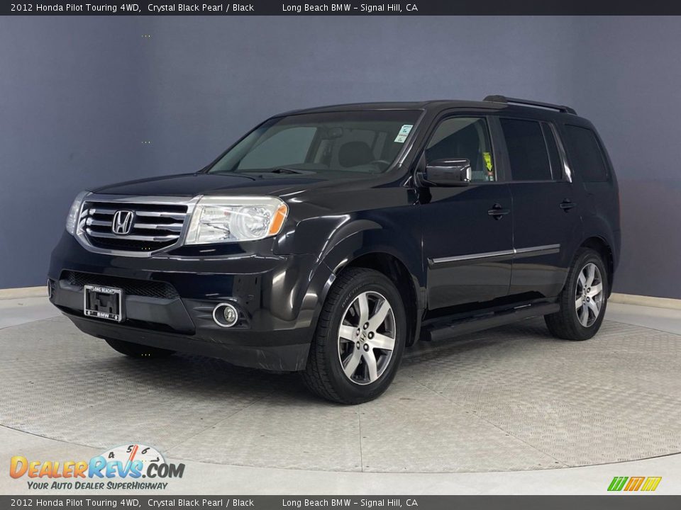 2012 Honda Pilot Touring 4WD Crystal Black Pearl / Black Photo #3