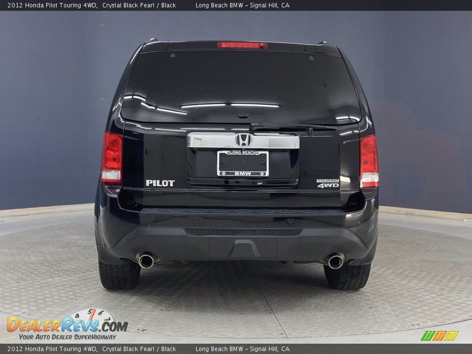 2012 Honda Pilot Touring 4WD Crystal Black Pearl / Black Photo #4