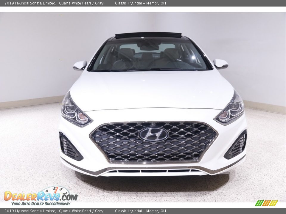 2019 Hyundai Sonata Limited Quartz White Pearl / Gray Photo #2