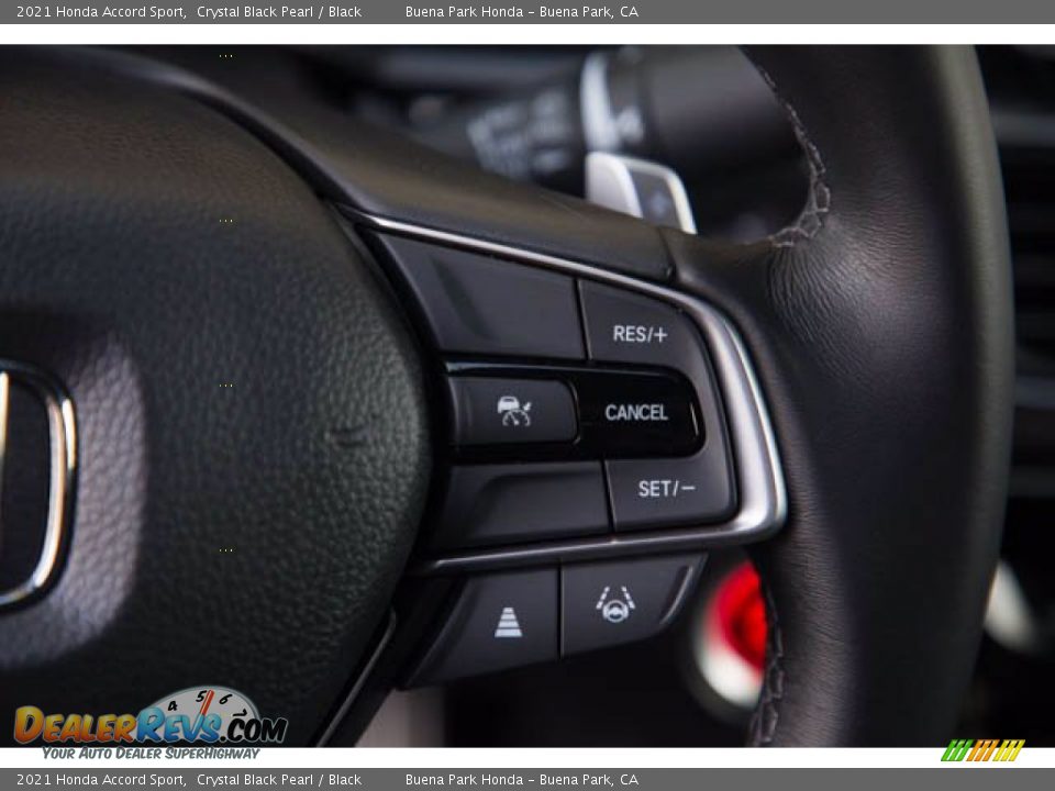2021 Honda Accord Sport Crystal Black Pearl / Black Photo #15