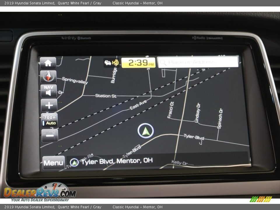 2019 Hyundai Sonata Limited Quartz White Pearl / Gray Photo #10