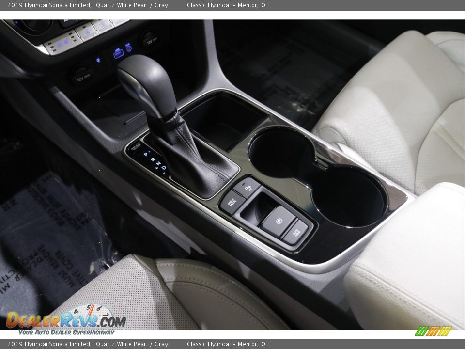 2019 Hyundai Sonata Limited Quartz White Pearl / Gray Photo #13