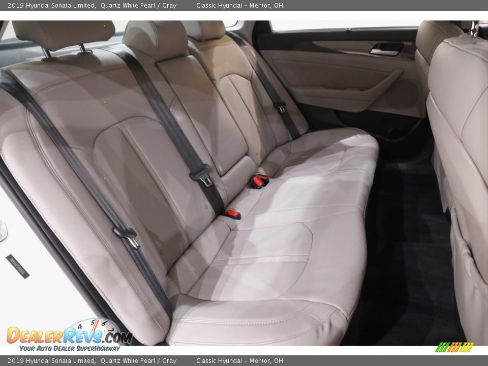 2019 Hyundai Sonata Limited Quartz White Pearl / Gray Photo #15