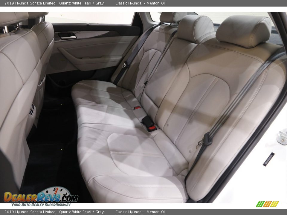 2019 Hyundai Sonata Limited Quartz White Pearl / Gray Photo #16
