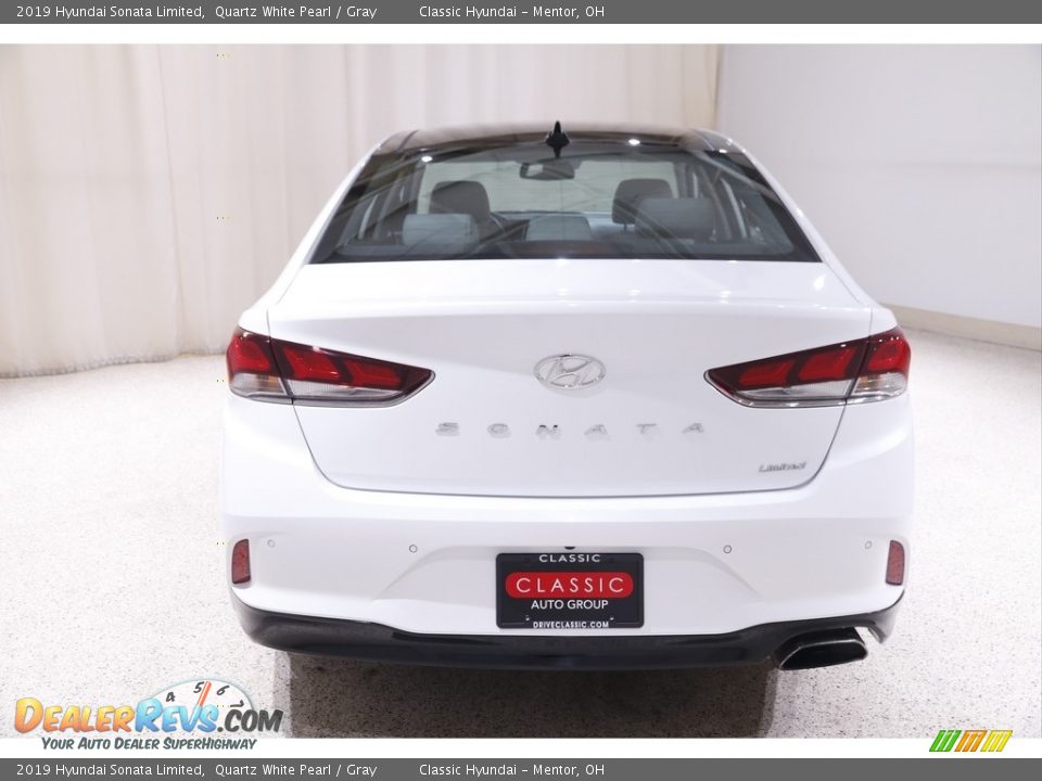 2019 Hyundai Sonata Limited Quartz White Pearl / Gray Photo #17
