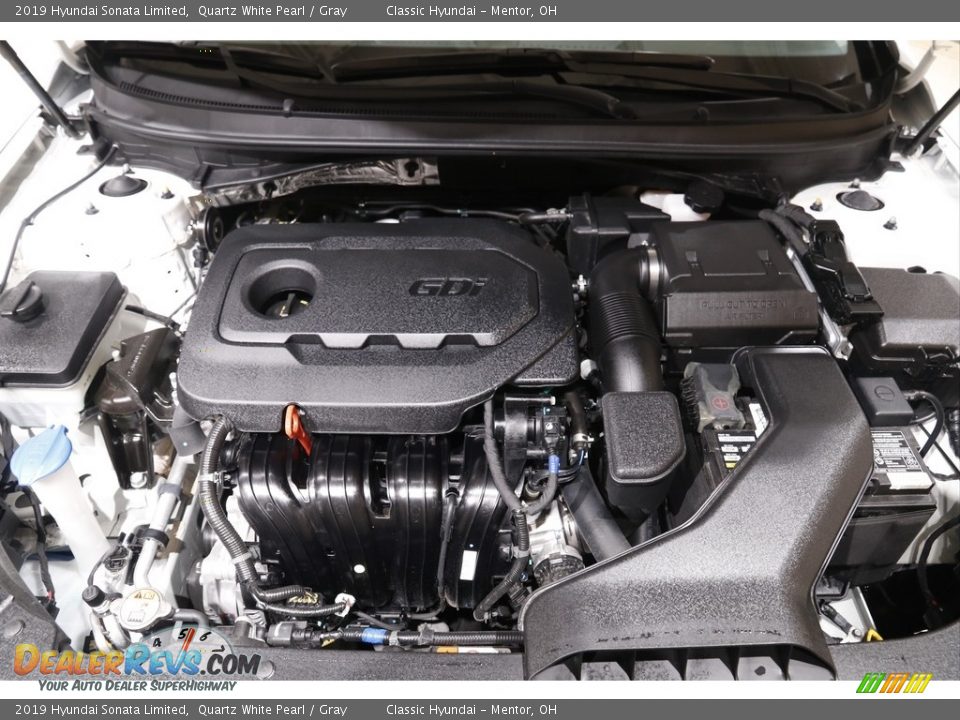 2019 Hyundai Sonata Limited Quartz White Pearl / Gray Photo #18