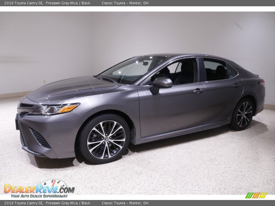 2019 Toyota Camry SE Predawn Gray Mica / Black Photo #3