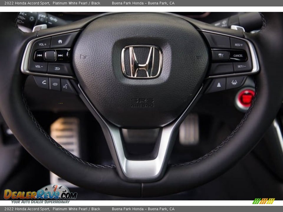 2022 Honda Accord Sport Platinum White Pearl / Black Photo #19