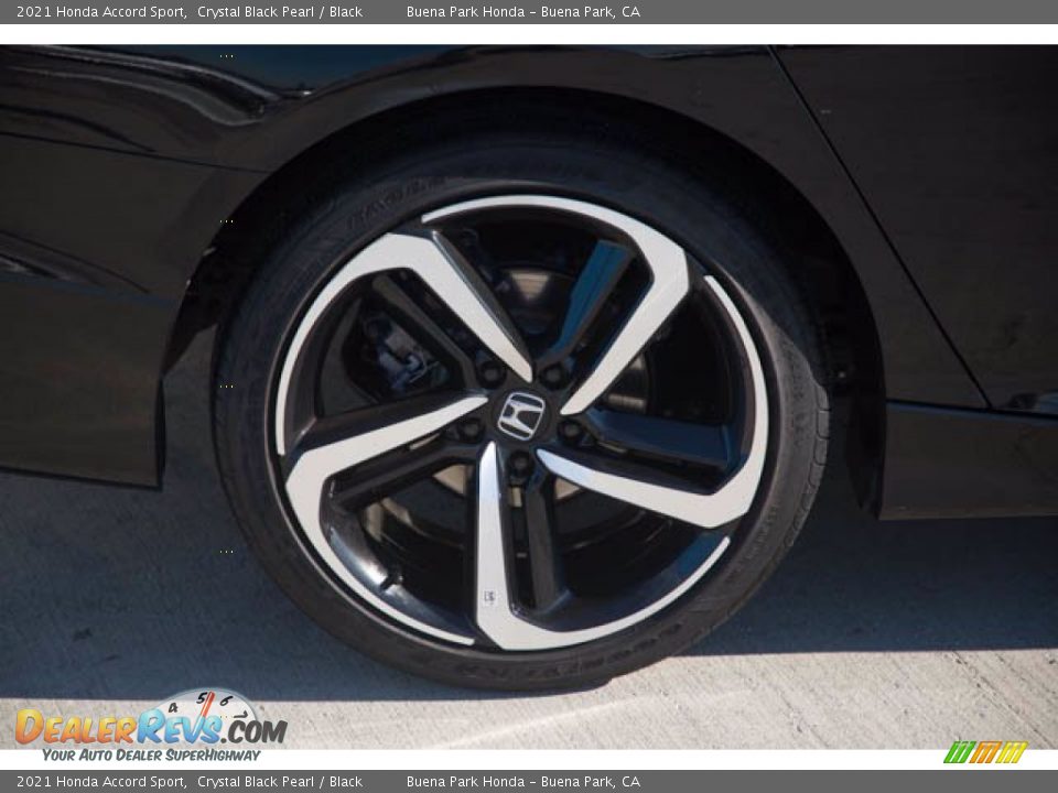 2021 Honda Accord Sport Crystal Black Pearl / Black Photo #35