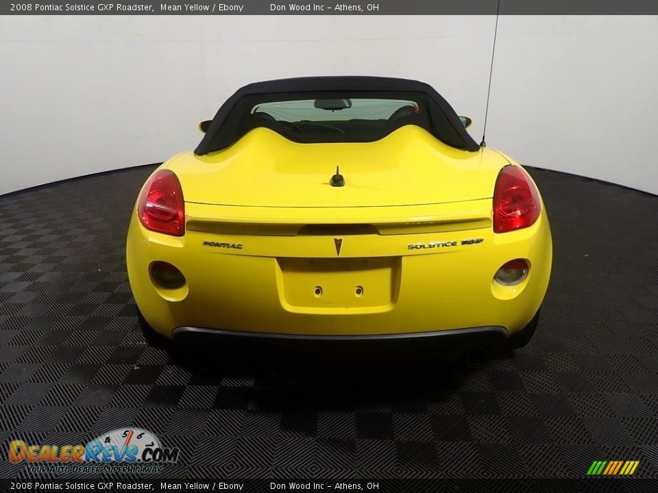 2008 Pontiac Solstice GXP Roadster Mean Yellow / Ebony Photo #10
