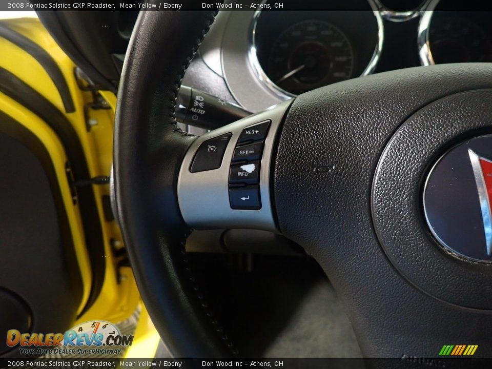 2008 Pontiac Solstice GXP Roadster Mean Yellow / Ebony Photo #24