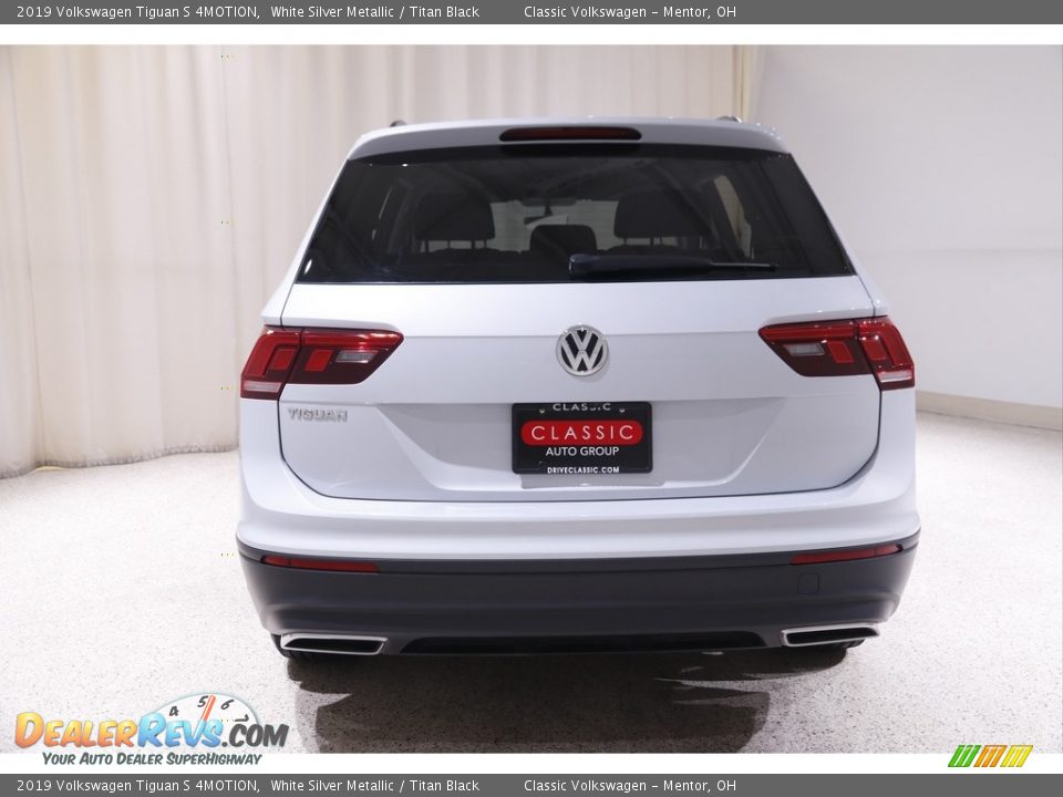 2019 Volkswagen Tiguan S 4MOTION White Silver Metallic / Titan Black Photo #16