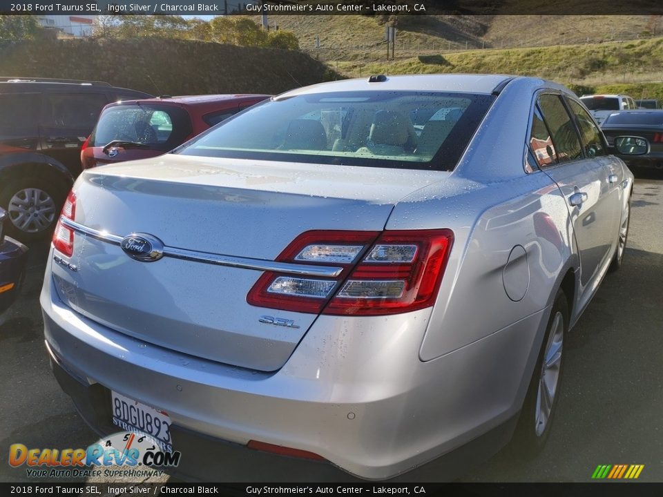 2018 Ford Taurus SEL Ingot Silver / Charcoal Black Photo #7